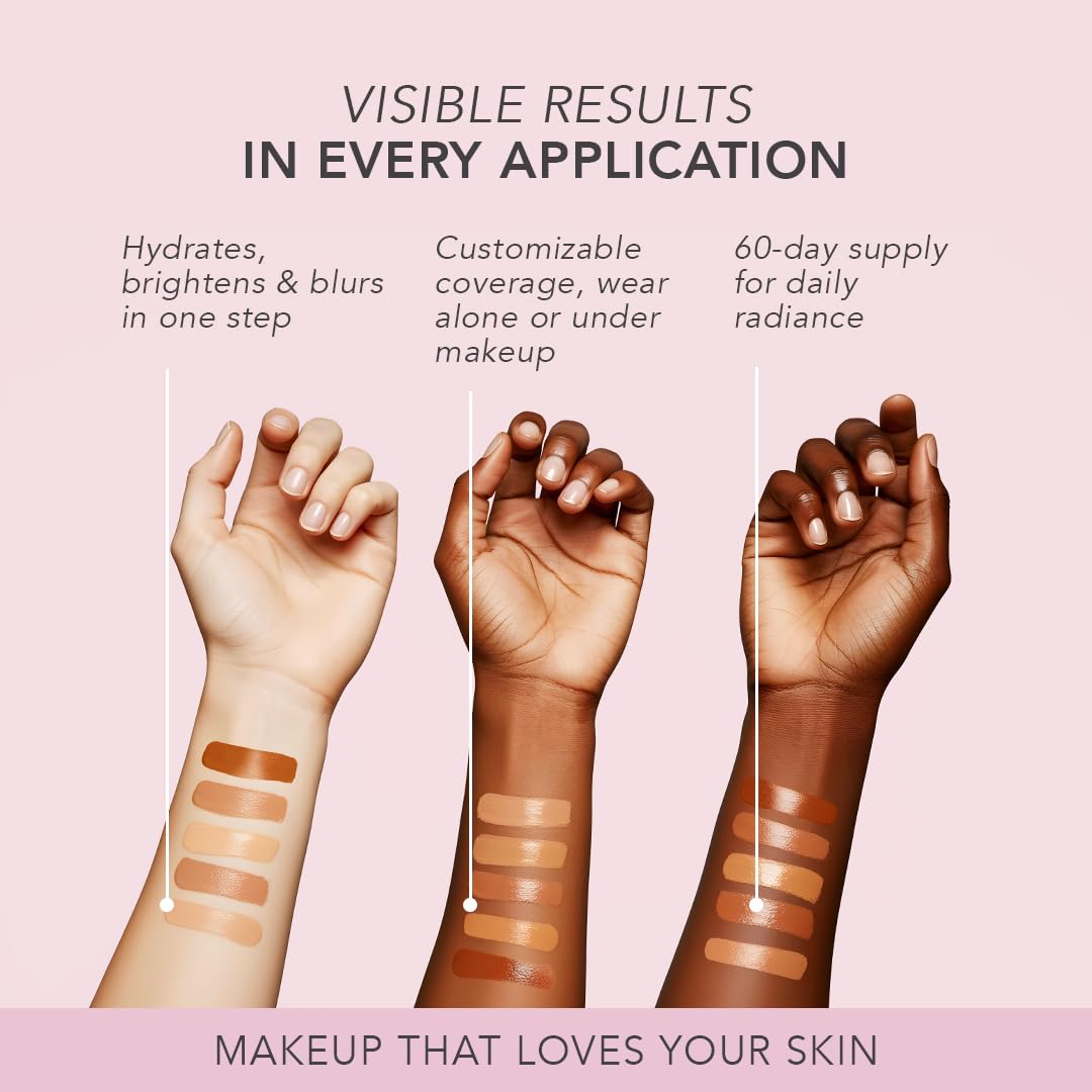 Doll 10 NO TCE Liquid Filter on skin minimizes redness and blurs pores.