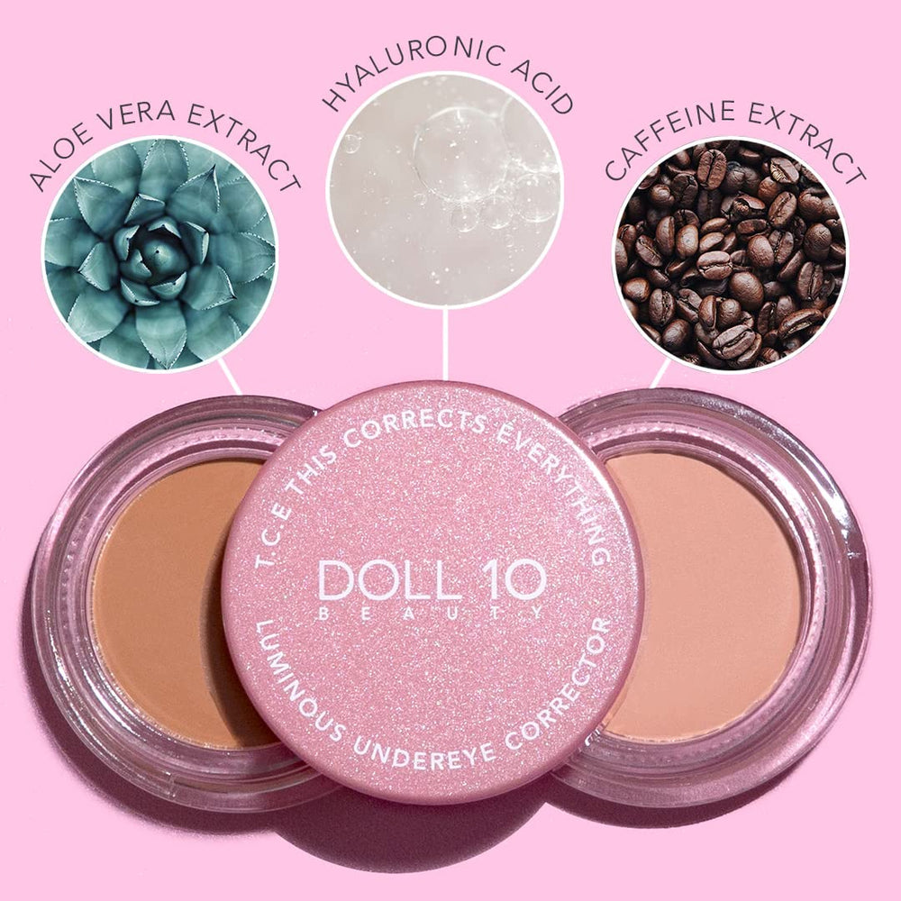 Amber wand applying subtle radiance to brighten under eyes