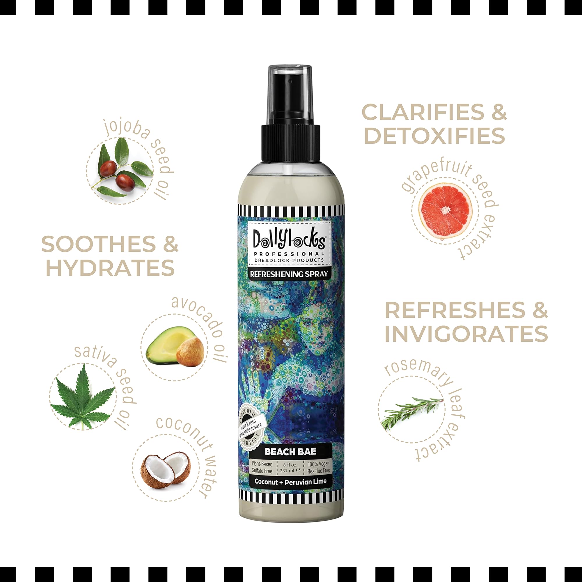 Dollylocks eco-packaging with recycled materials supports sustainable hair care