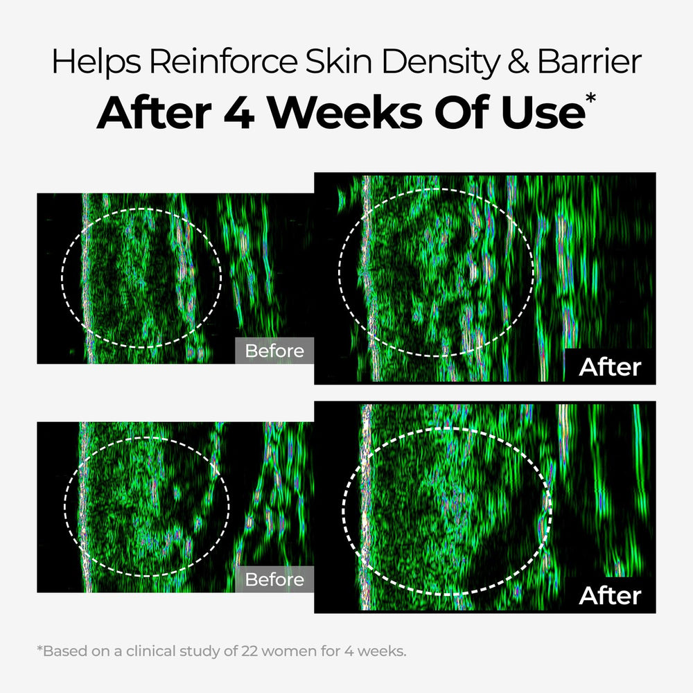 Ingredients chart highlights niacinamide and tranexamic acid as brightening contributors.