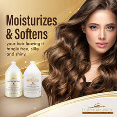 Dominican Magic coconut detangler shampoo lather closeup highlights cleansing and moisturized shine.