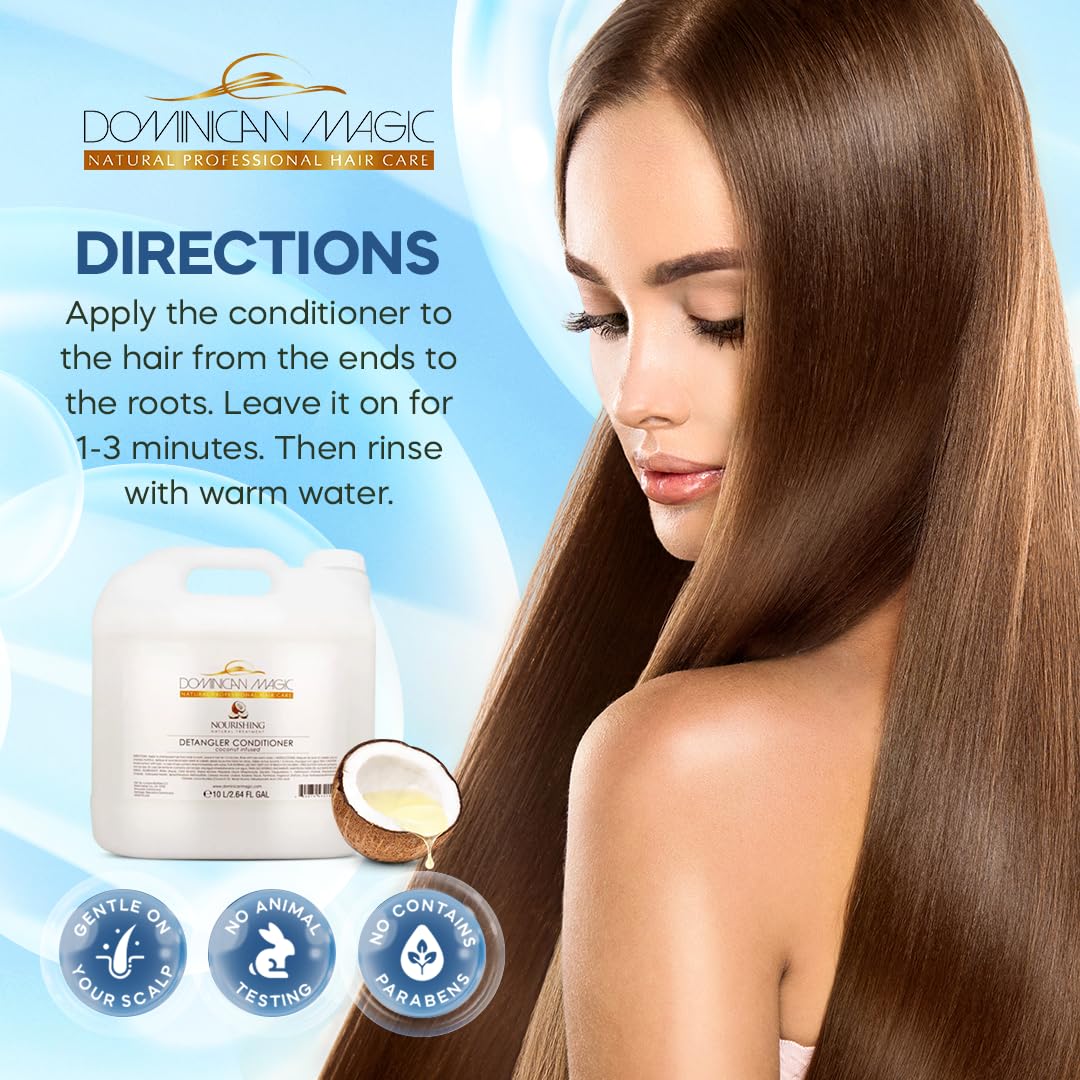 Dominican Magic Detangler Coconut Infused packaging reflects premium salon-inspired care.