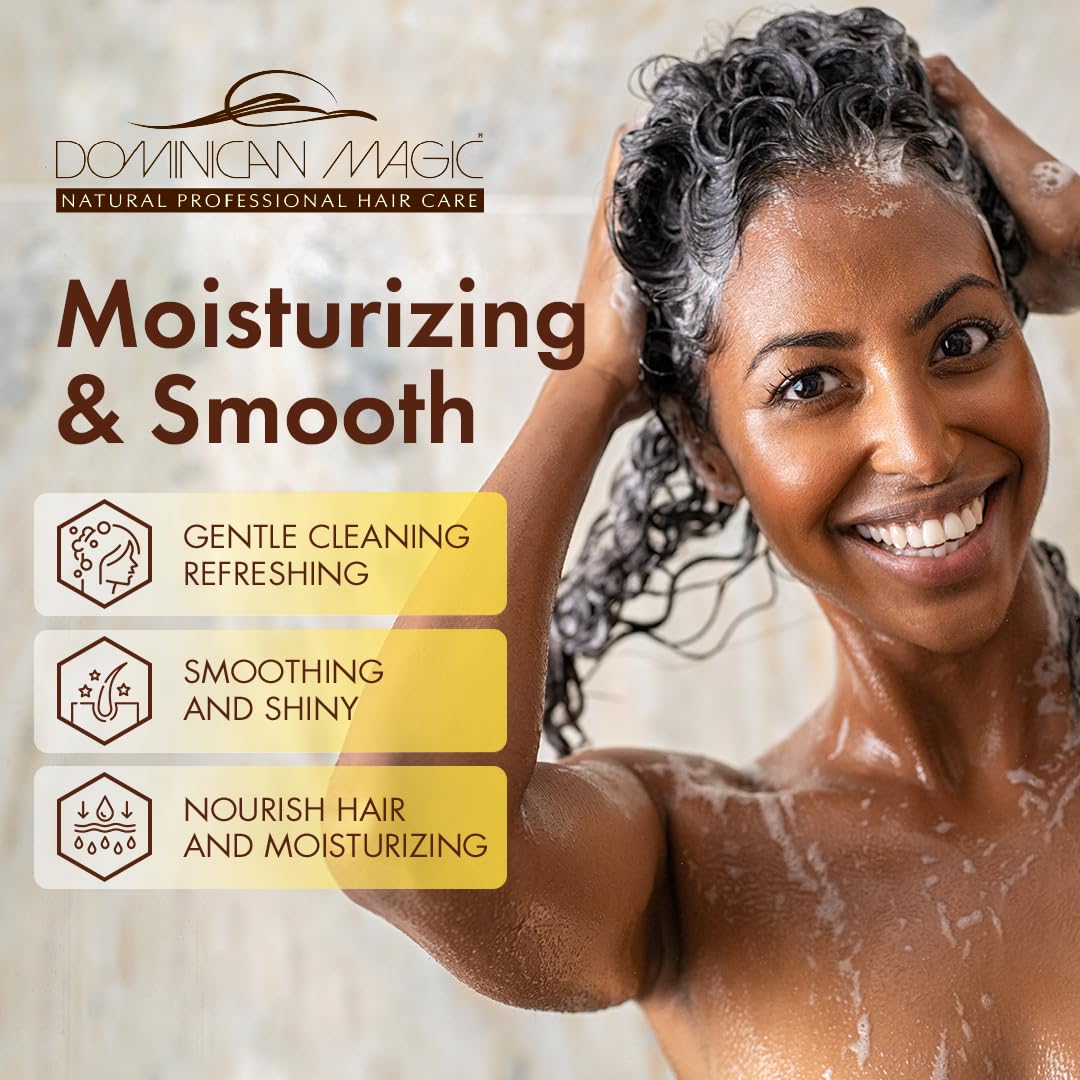 Dominican Magic packaging highlights safe use for all hair types
