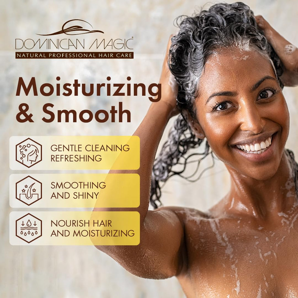 Dominican Magic packaging highlights safe use for all hair types