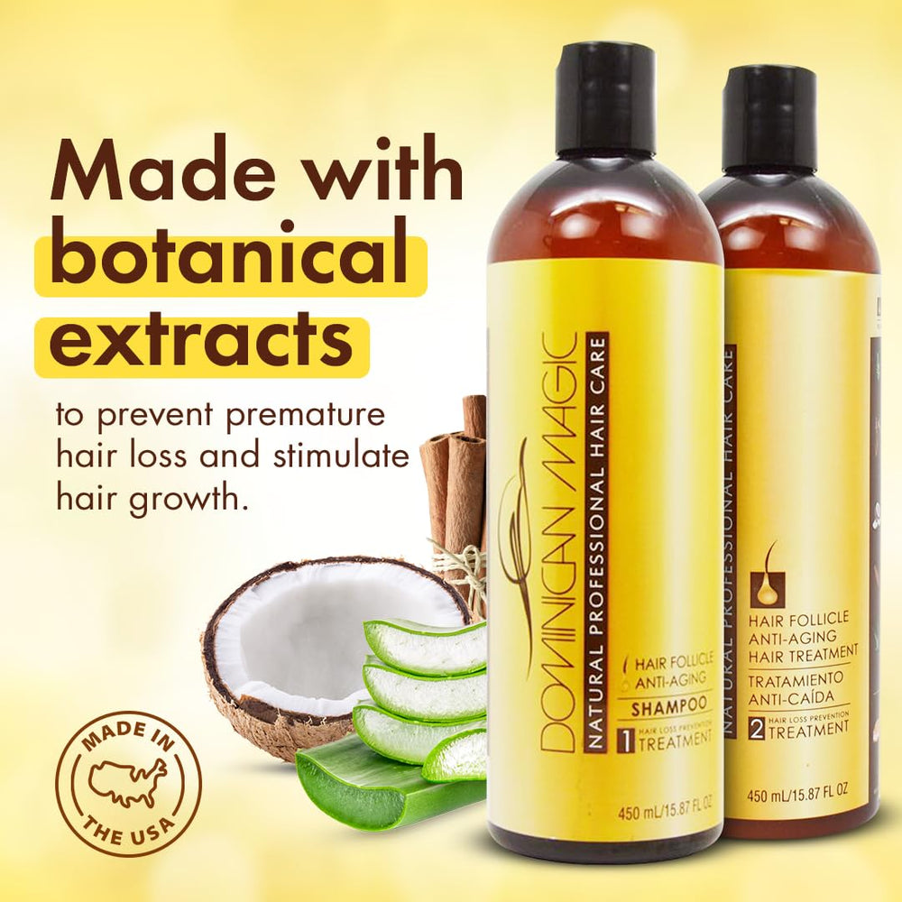 Dominican Magic bottle features rosemary focus for healthier follicles