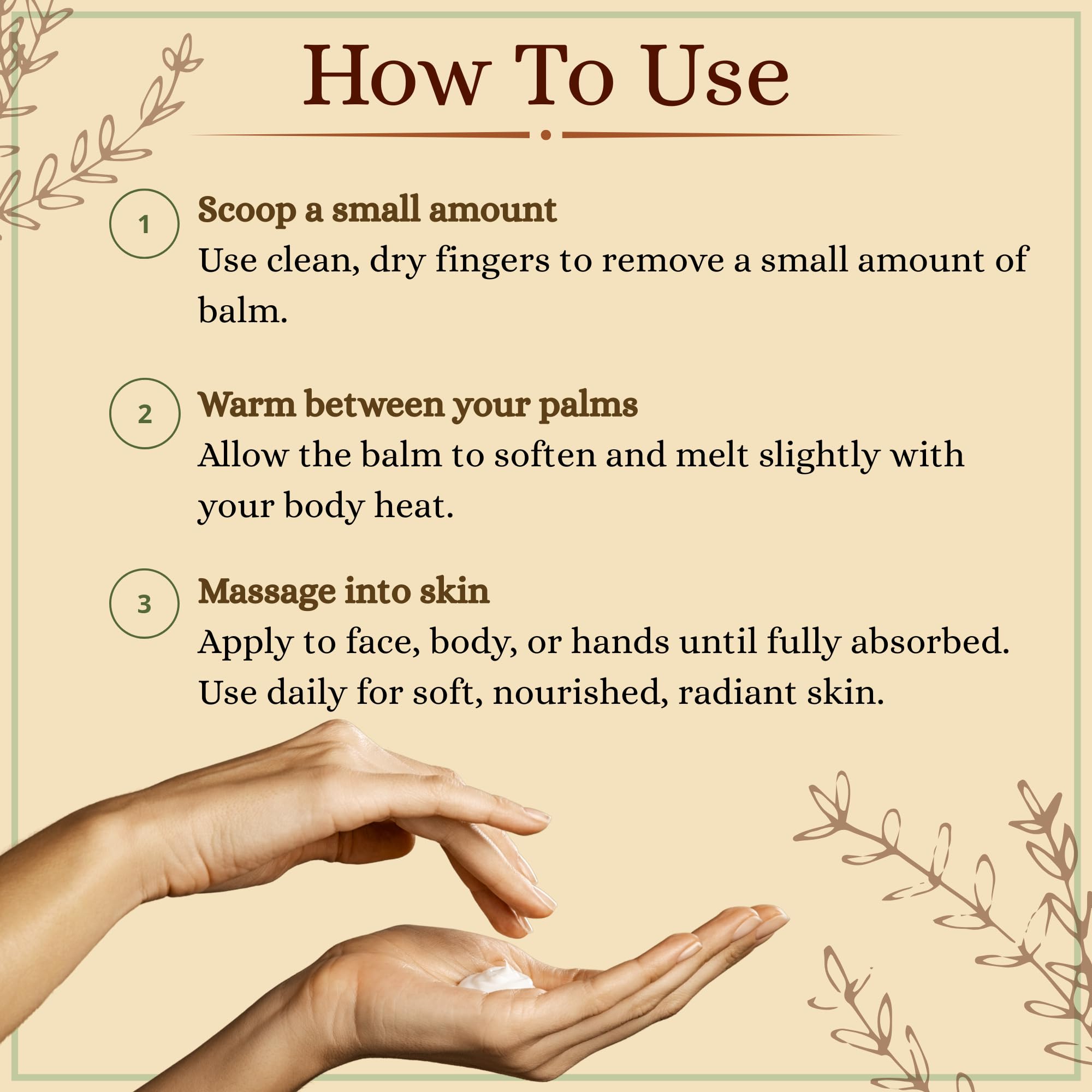 Domoria Organics lip balm applied for soft, moisturized lips