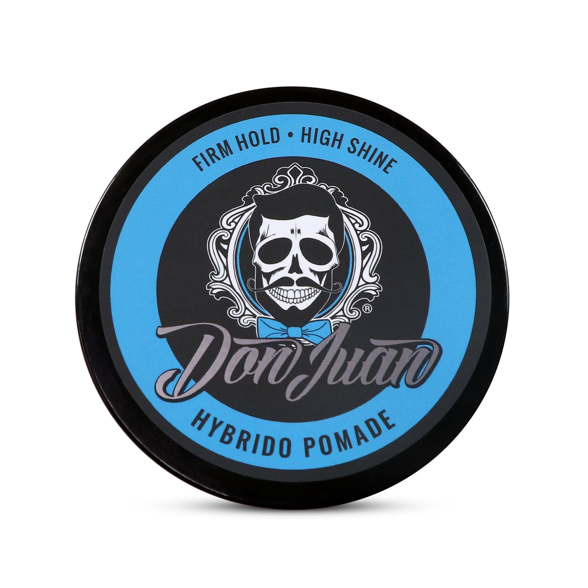 Don Juan Hybrido Pomade in-hand application demonstrating smooth, re-activatable styling