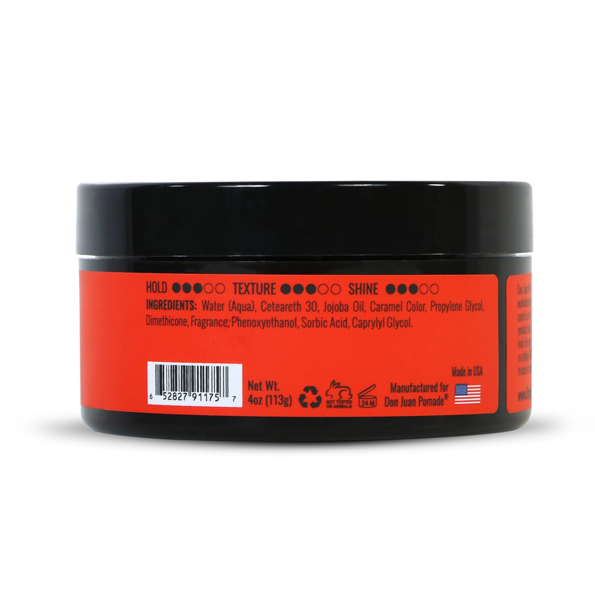 Don Juan Pomade hairstyle showing medium shine and flexible hold
