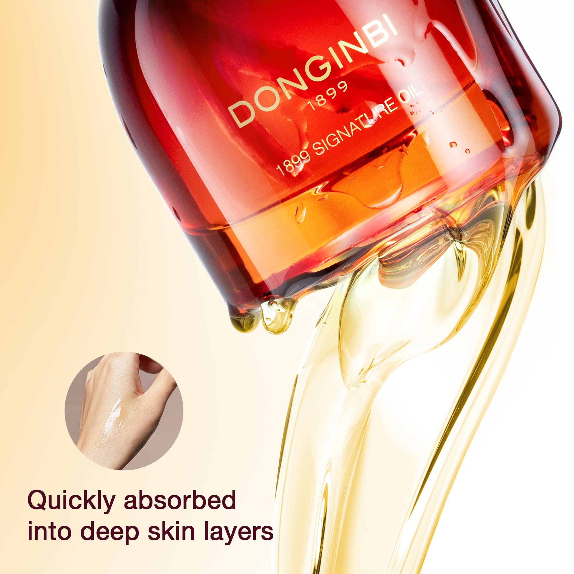 Donginbi 1899 Signature Oil features six-year red ginseng for nourishment.