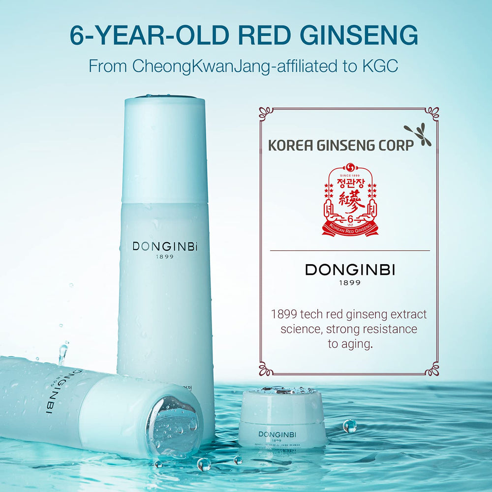 Donginbi Hydra Bounce Set packaging showing a complete Korean skincare routine.