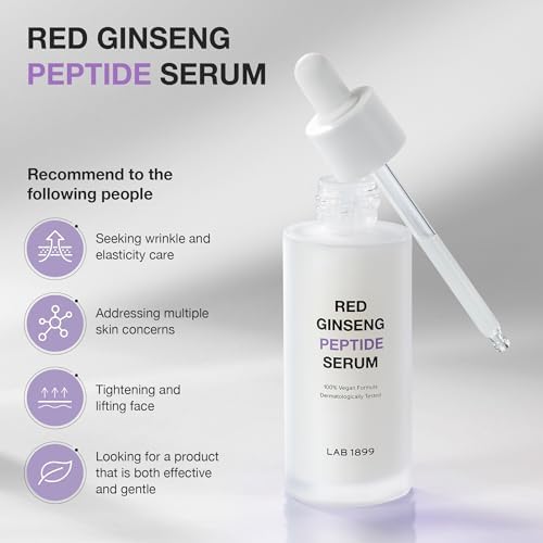 Application on the face: Donginbi LAB 1899 serum used in skincare routine