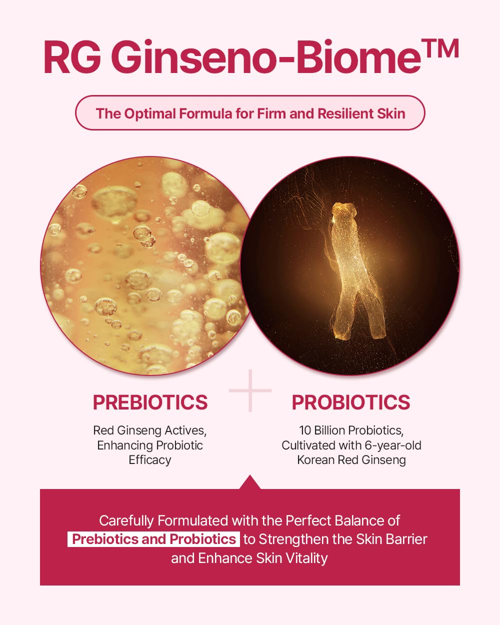 Donginbi Red Ginseng serum communicates moisturizing, nourishing care for dry or tired skin.