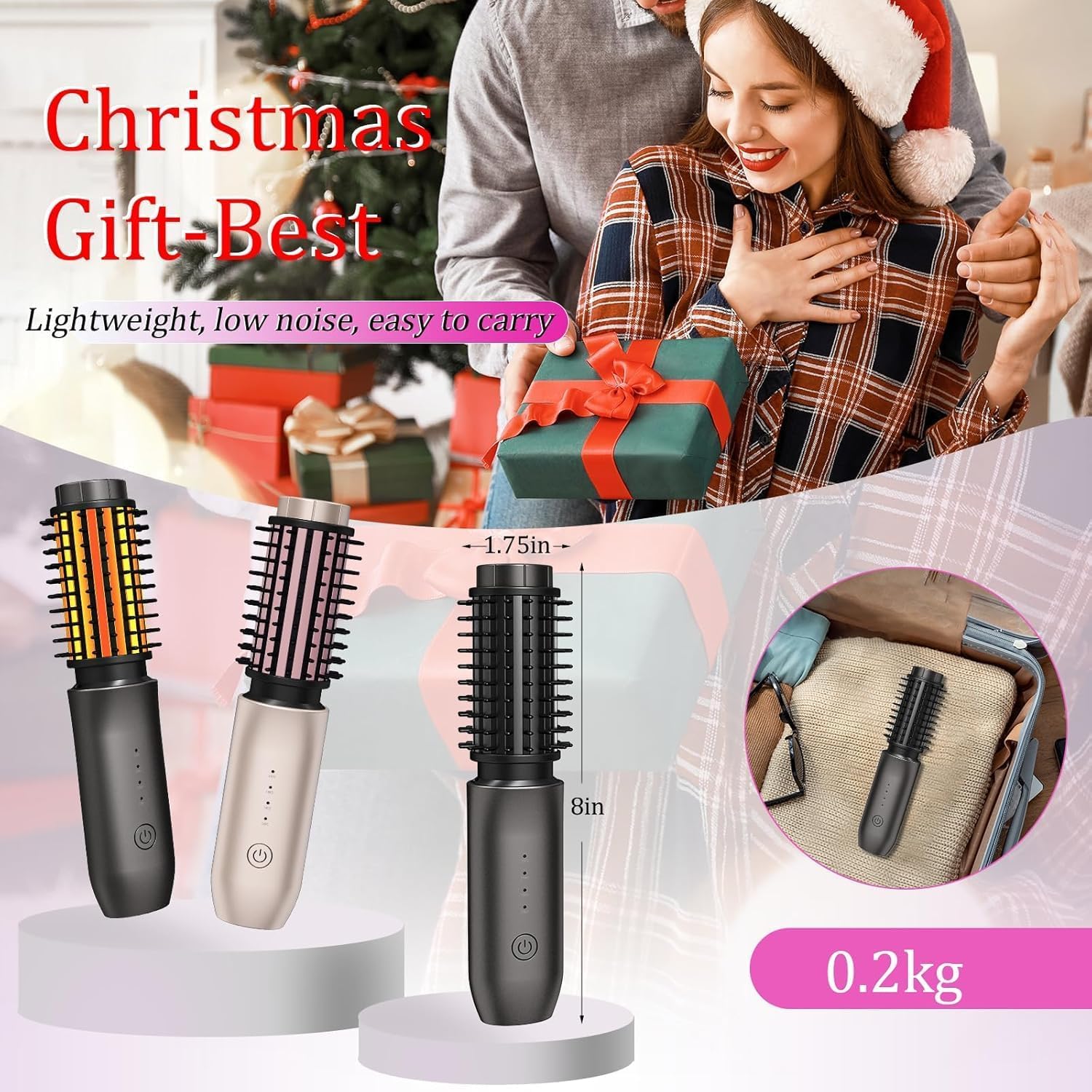 Dongxw Type-C charging keeps power ready for travel and daily touch-ups.