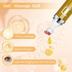 Dongyu cooling eye rollerball relieves eye strain after long screen time.