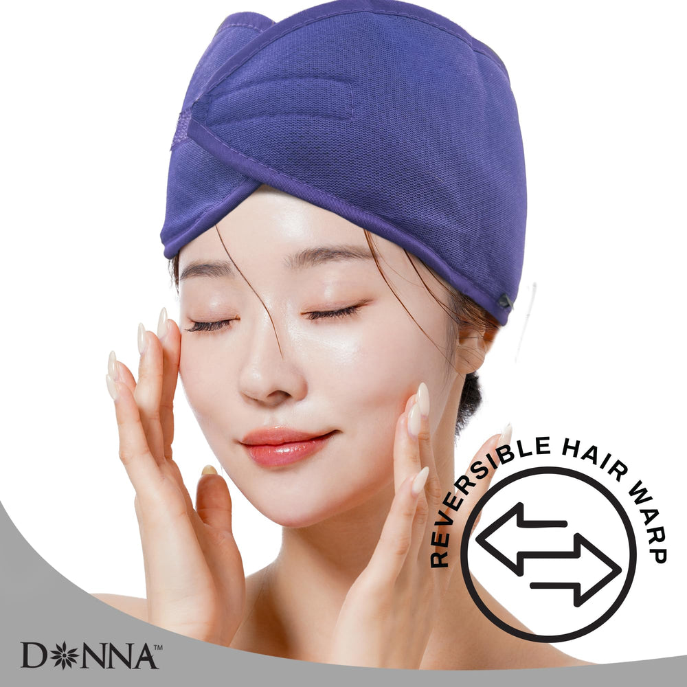 Donna Deluxe headband close-up highlighting breathable mesh for cool skin care