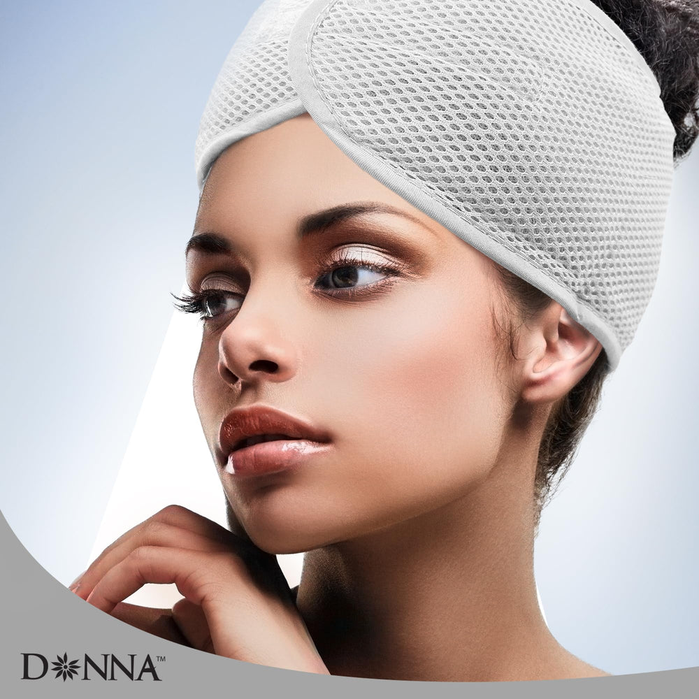 Donna Deluxe headband packaged flat for compact storage
