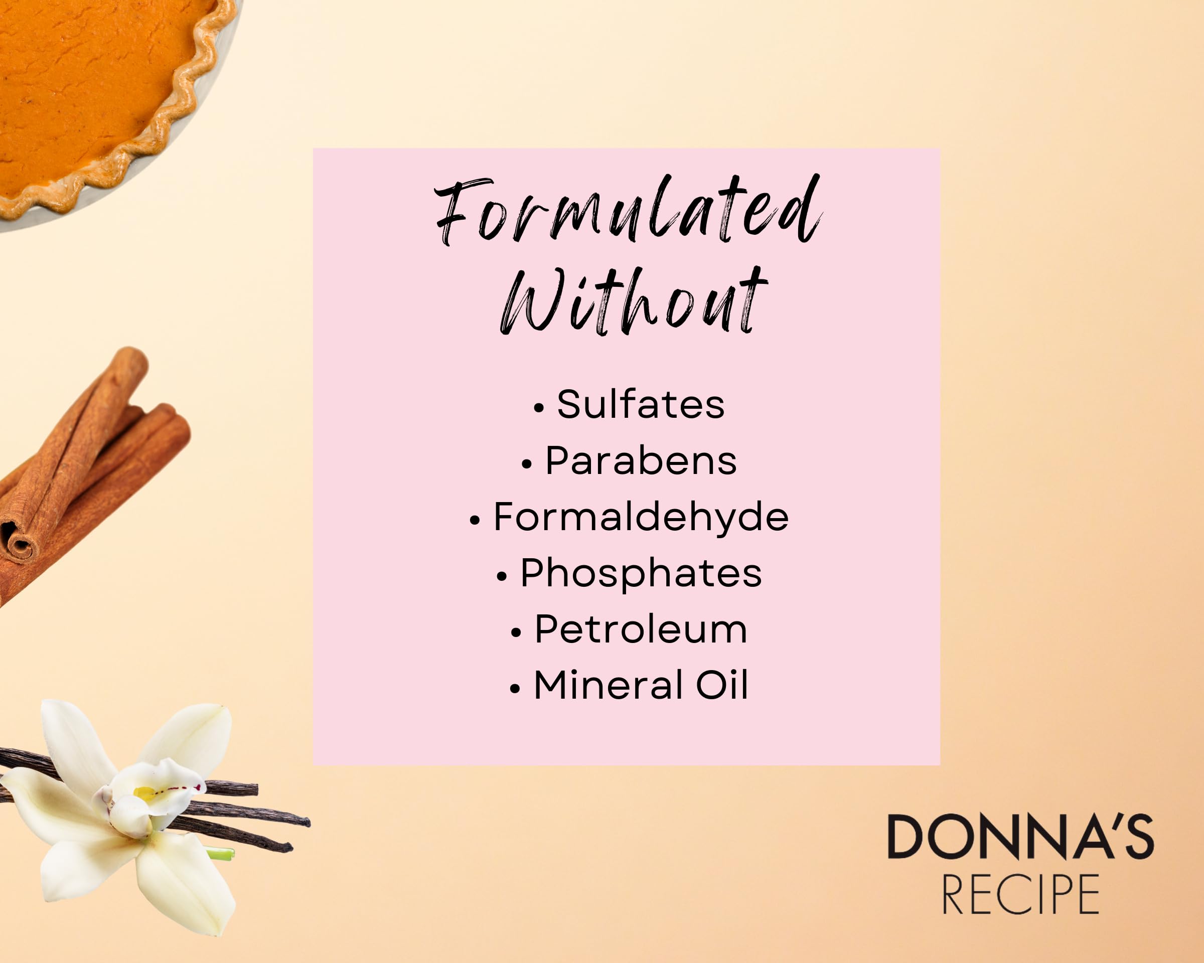 Donna's Recipe Sweet Potato Pie shampoo scent evokes bakery warmth