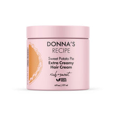 Donna's Recipe by Tabitha Brown hair cream bottle pour for easy styling