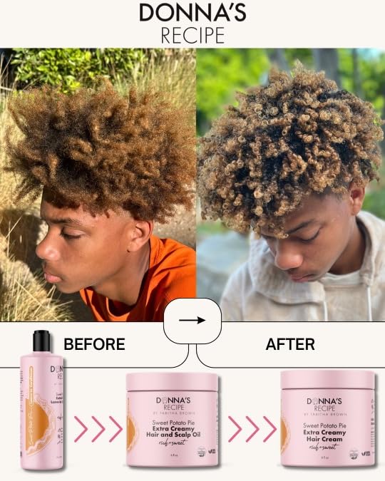 Sweet potato extract label close-up highlights moisture balance for hydrated curls