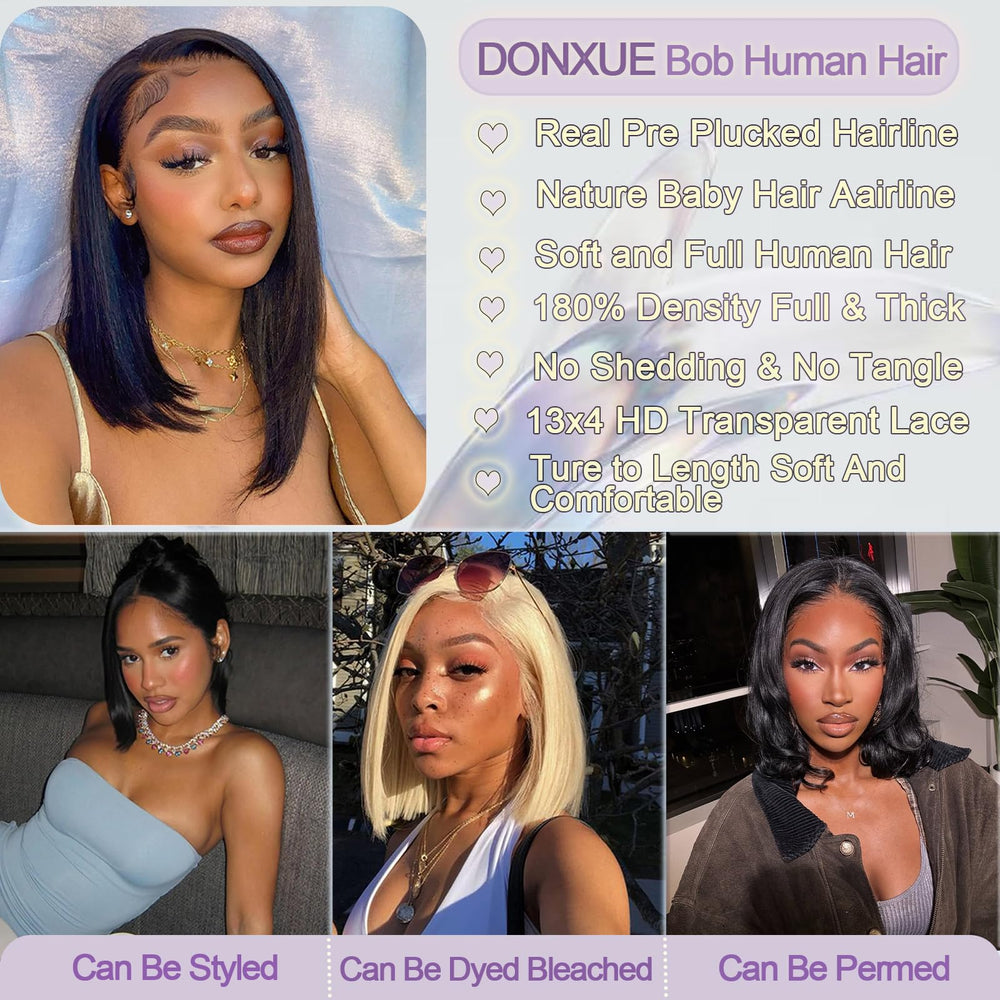 DONXUE wig with 180% density for fuller everyday volume.