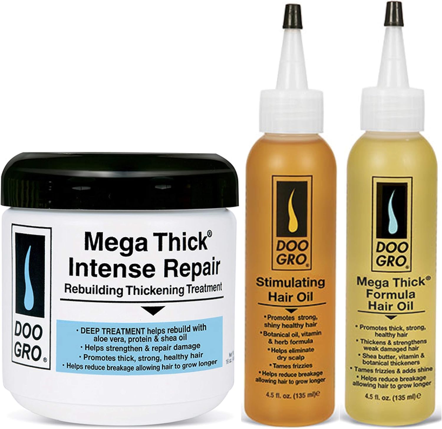 Doo GRO Stimulating Oil label close-up with product details