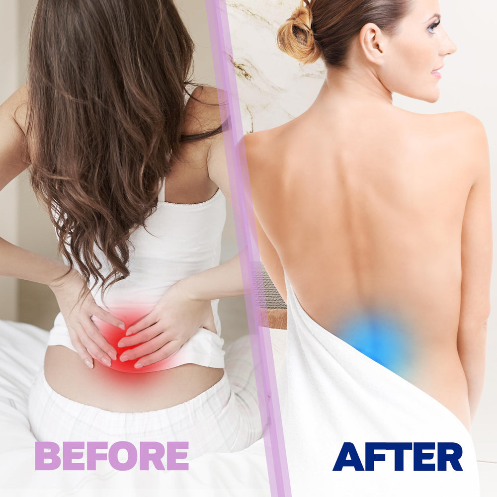 Knee-area application with DOODLE HOG Lavender Magnesium Cream for muscle comfort.