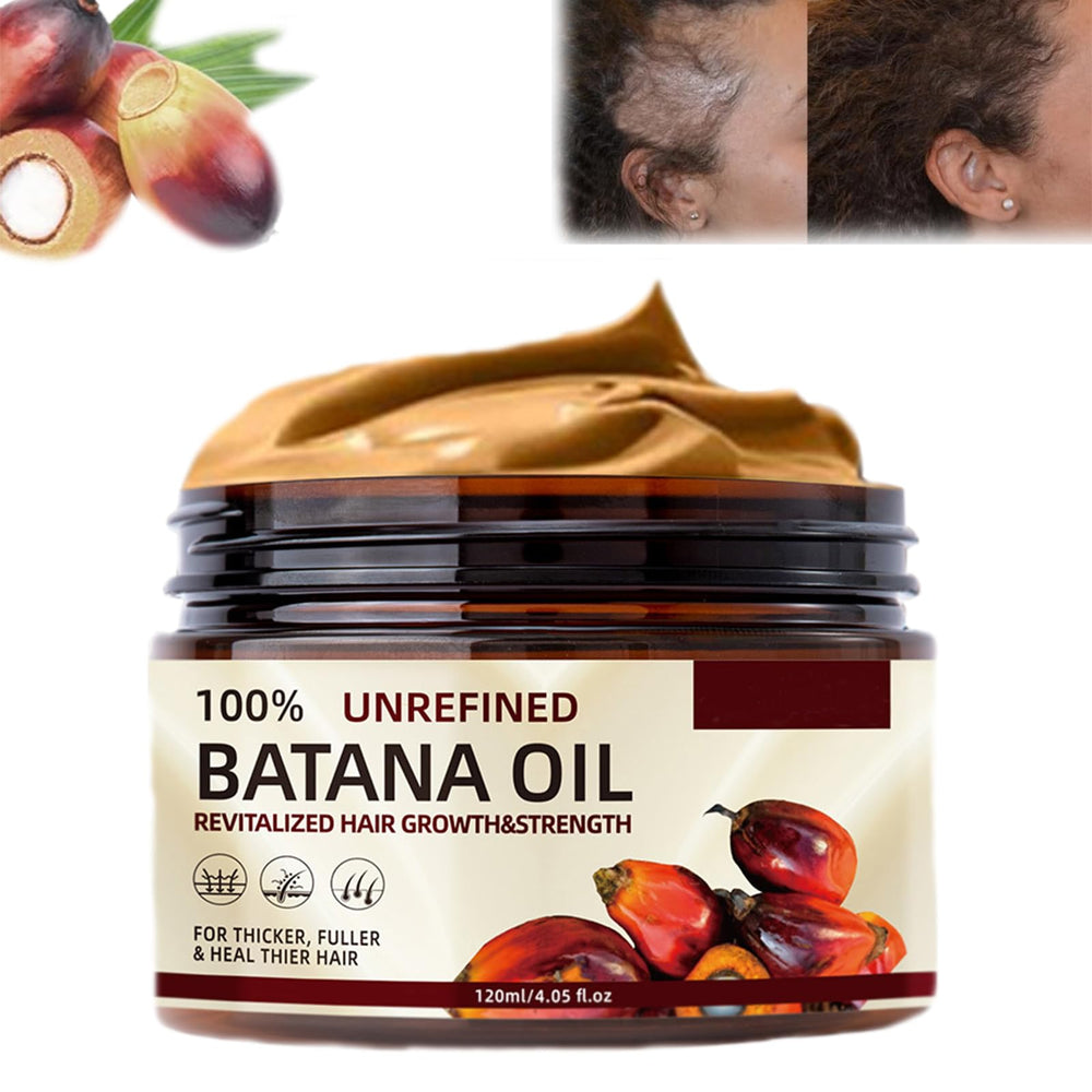 Dootdott Batana Oil hair growth jar showcases nourishing formula for fuller-looking hair