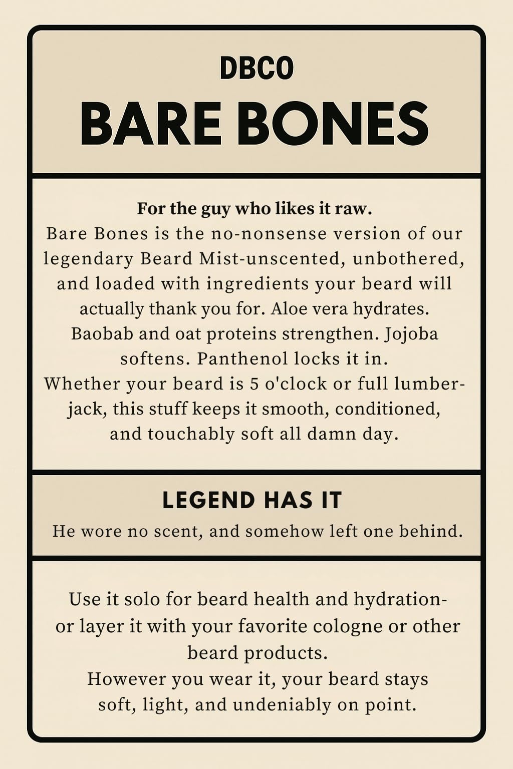 Dandruff and itch relief with Aloe-based beard wash