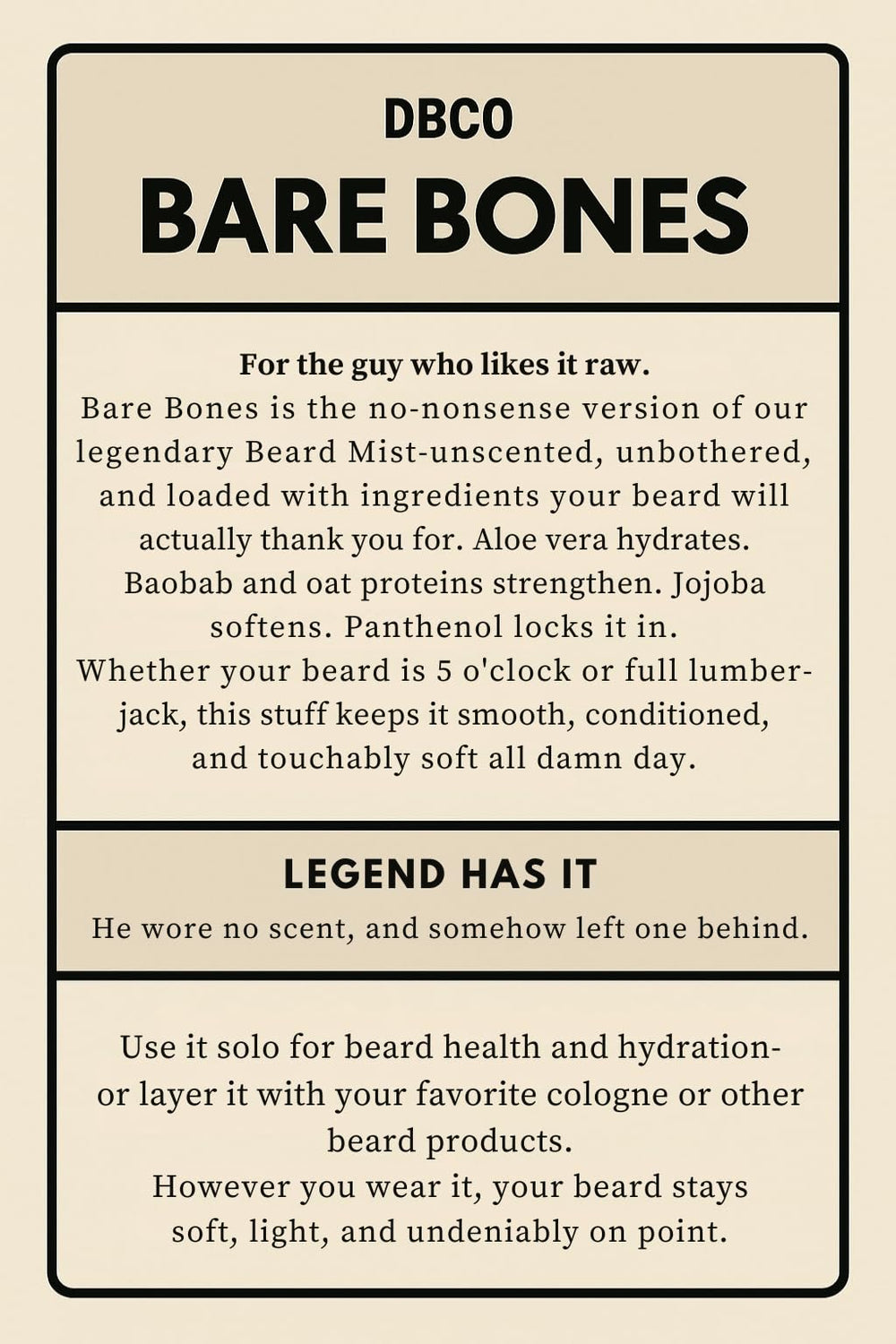 Dandruff and itch relief with Aloe-based beard wash
