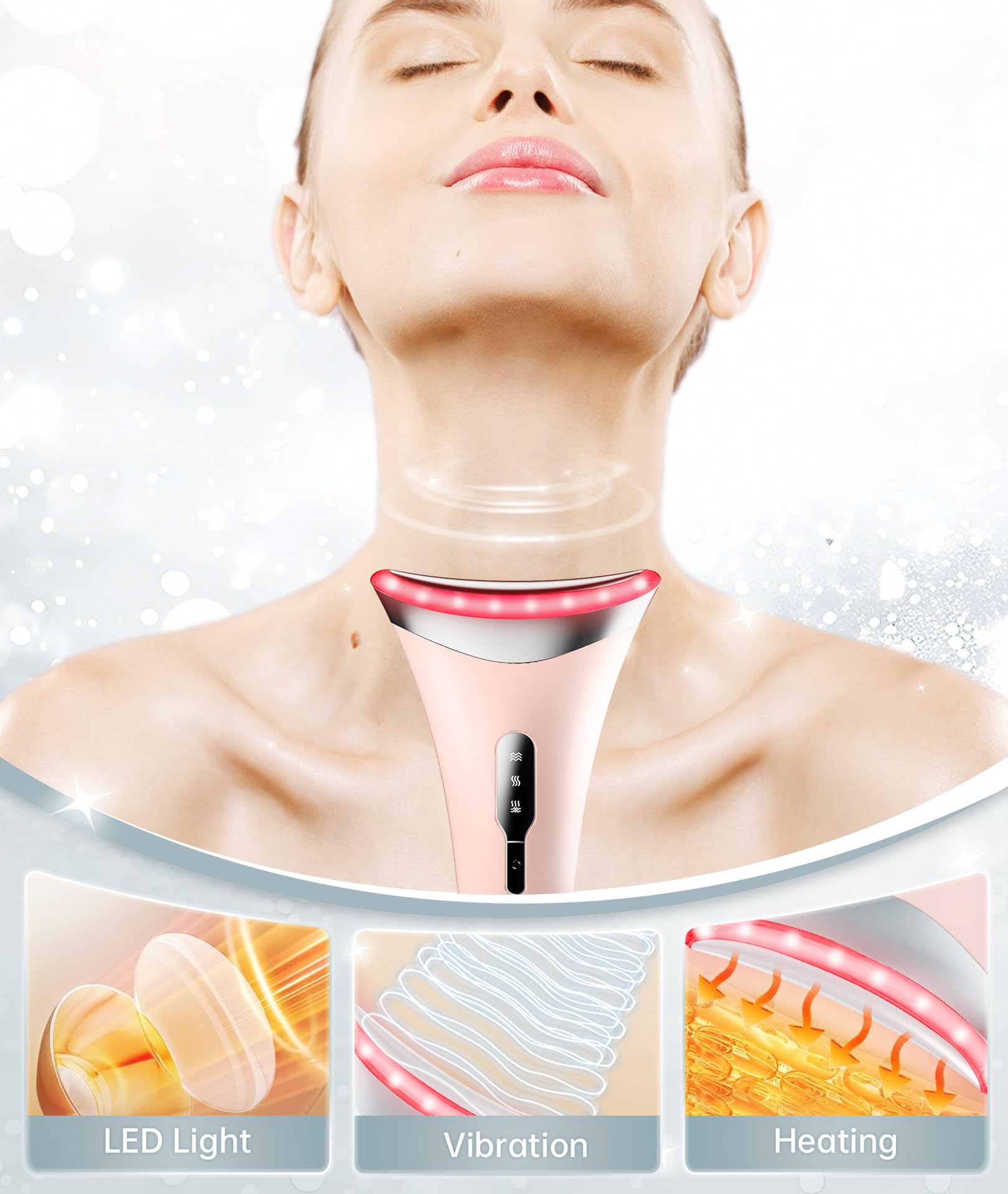 Dopsikn adjustable vibration face massager highlights customizable stimulation for a comfortable skincare routine.