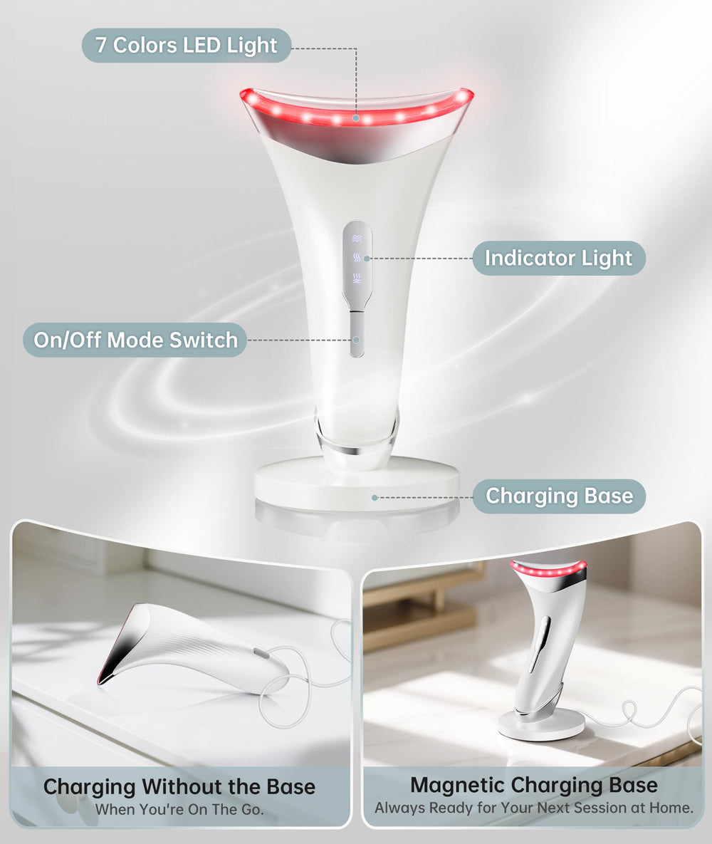 Dopsikn base charging dock keeps device powered and organized.