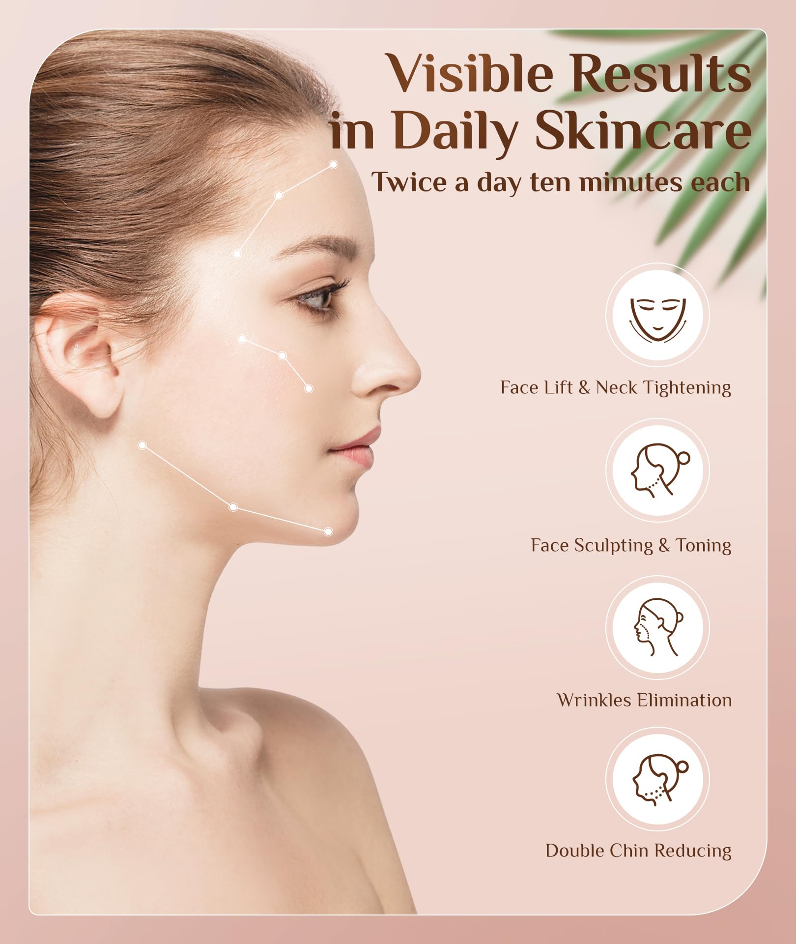 Dopsikn vibrating face massager delivers a soothing massage