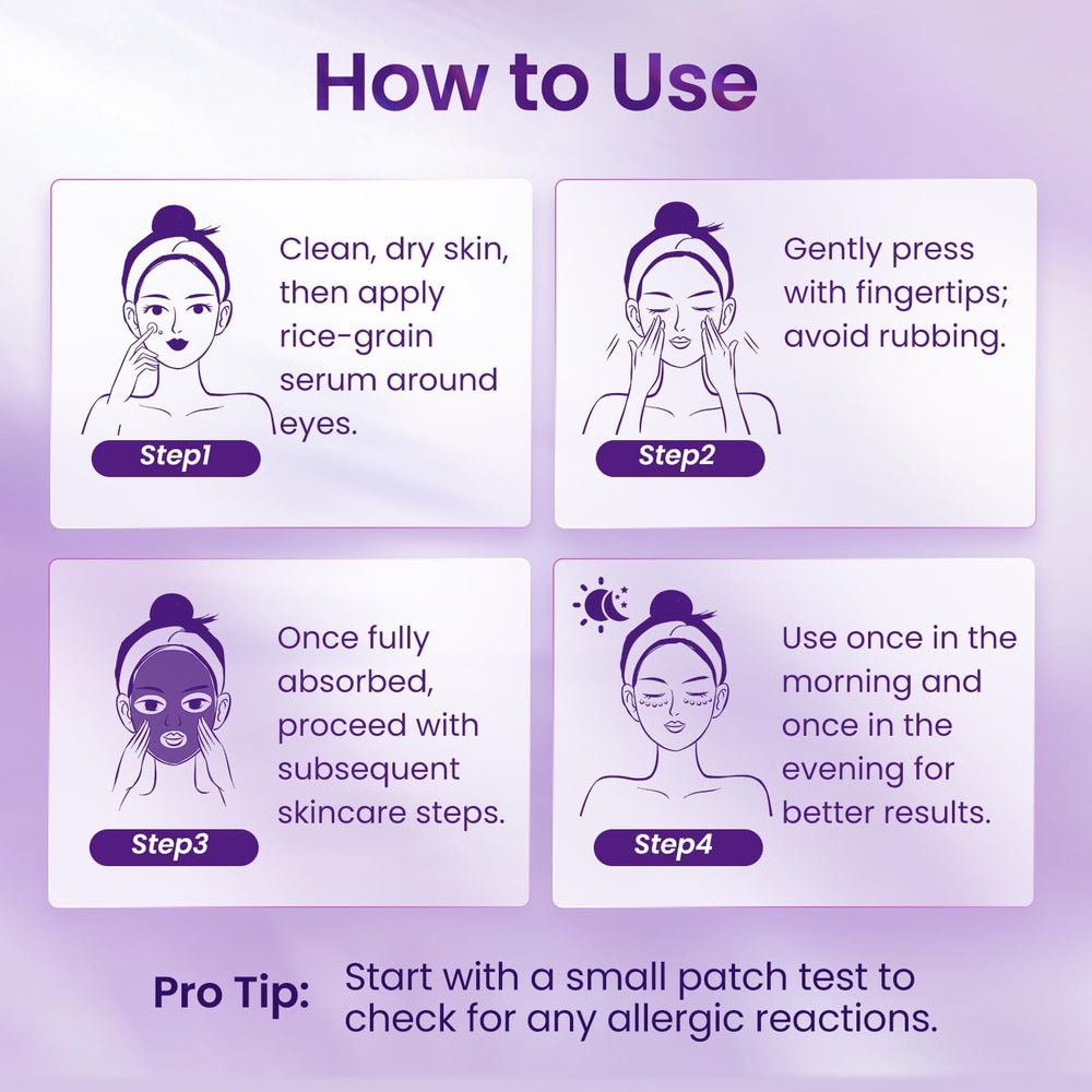 Doracome serum quickly absorbed, leaving the eye area moisturized.