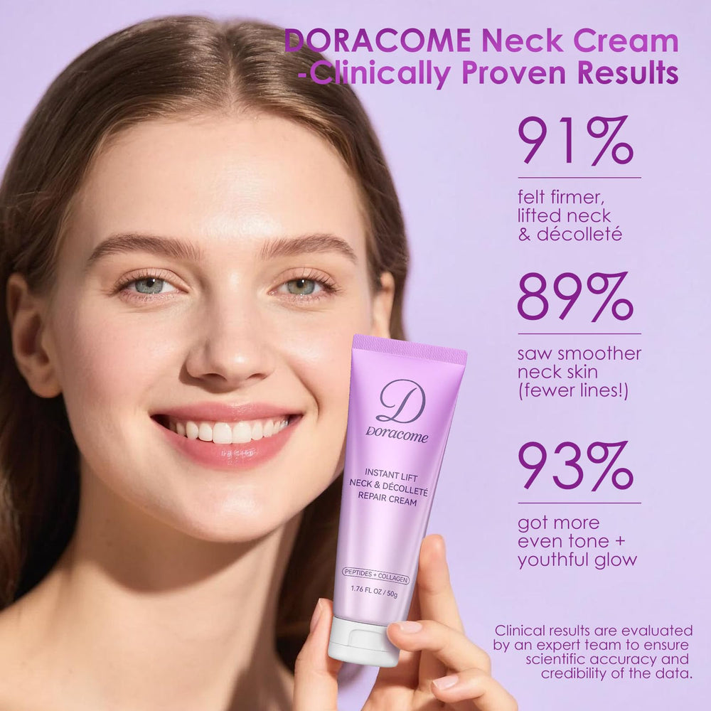 Doracome firming-skin preview neck image suggests smoother texture.