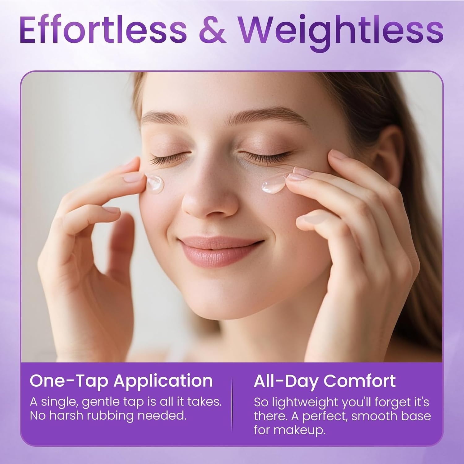 Doracome retinol eye cream packaging on vanity for easy at-home use.
