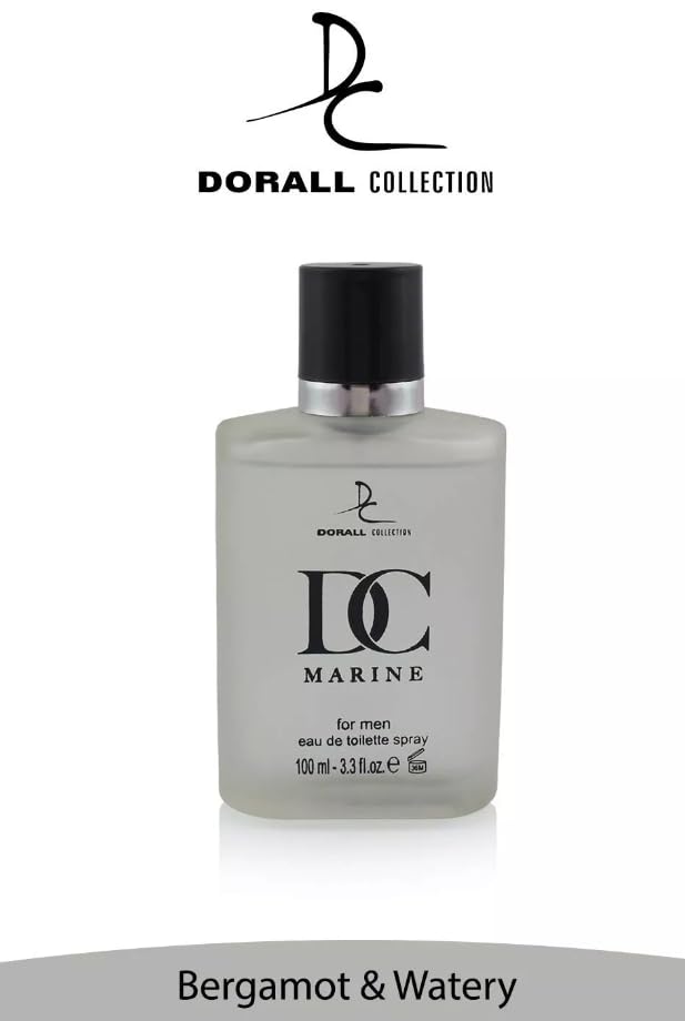 Dorall Marine bottle side view highlighting sleek, modern design for style.
