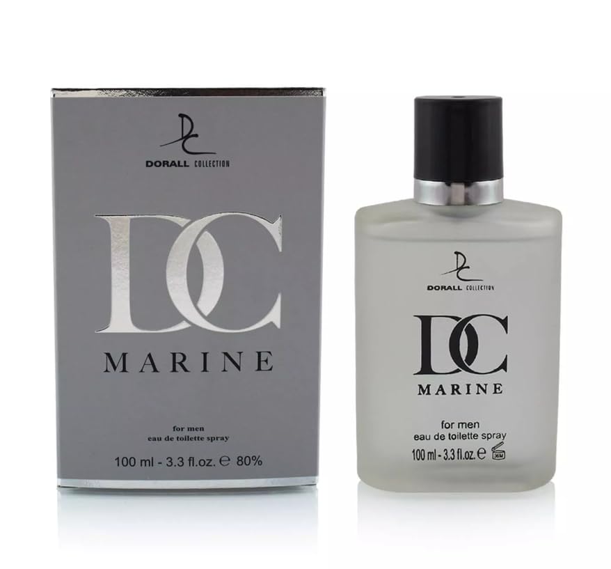 Dorall Collection Generic DC Marine cap detail, premium packaging signals quality.