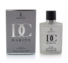 Dorall Collection Generic DC Marine cap detail, premium packaging signals quality.