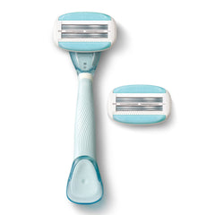 Dorco Eve 6 six-blade cartridge close-up for smooth shaving.