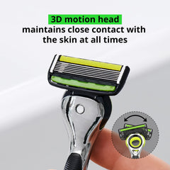 Nine cartridges for Dorco Pace 6 Pro 3D Motion ready to deliver smooth shaves