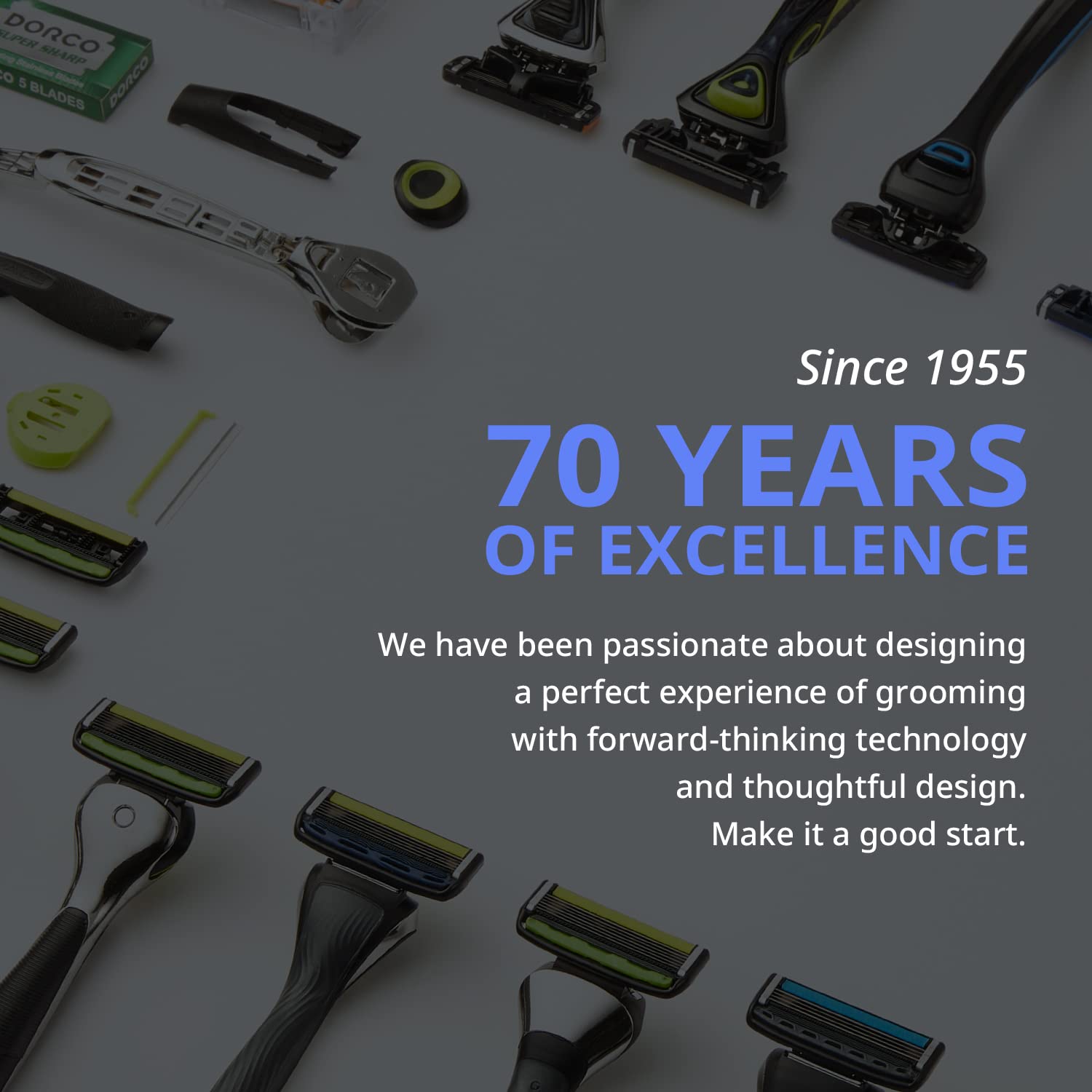 Dorco Pace 7 silky glide on skin with a long-lasting finish