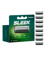 DORCO SLEEK razor system with Multi-Flex technology for a close, comfortable shave.