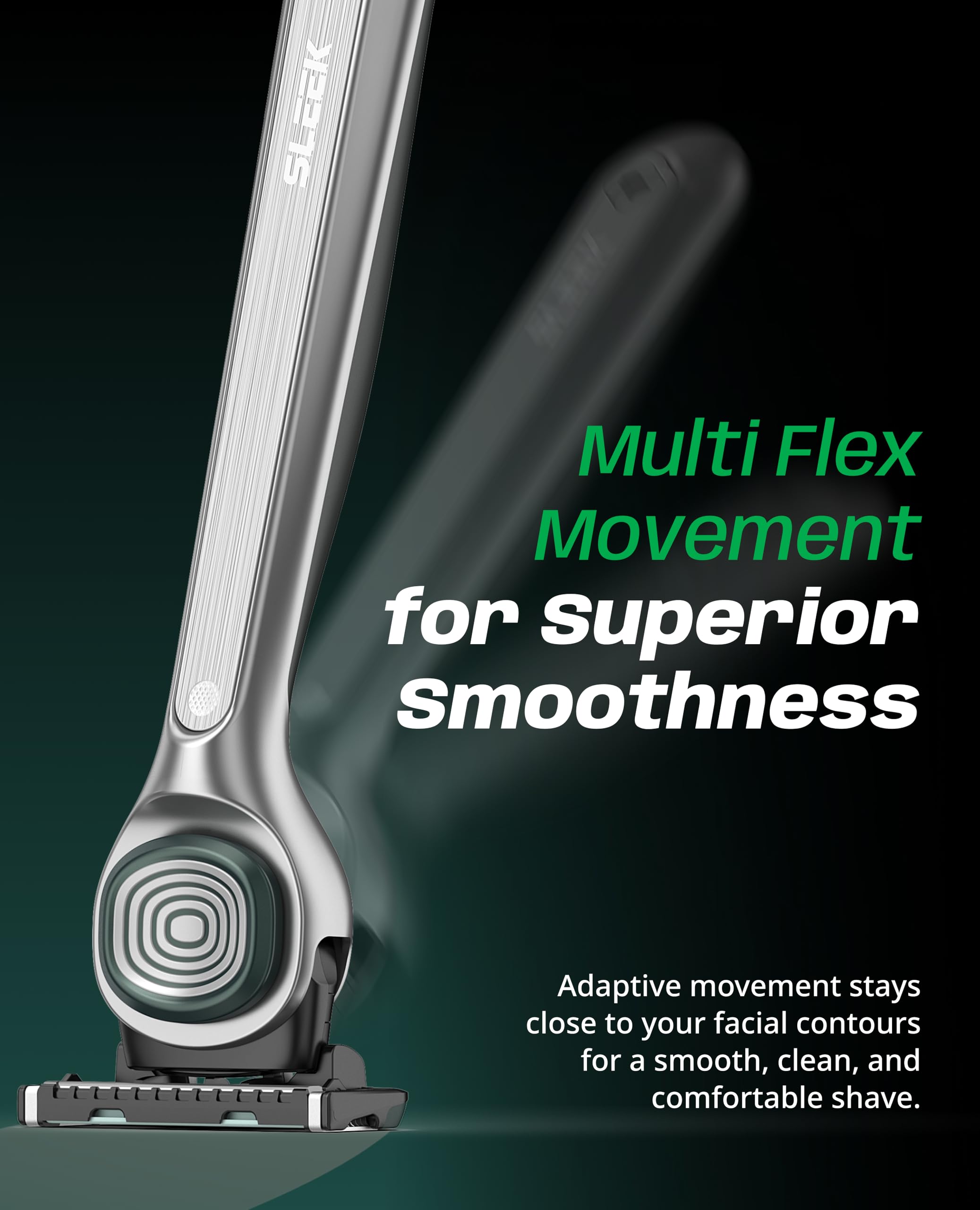 DORCO SLEEK SmoothShield+ strip with vitamin E and aloe for soothing shaving.