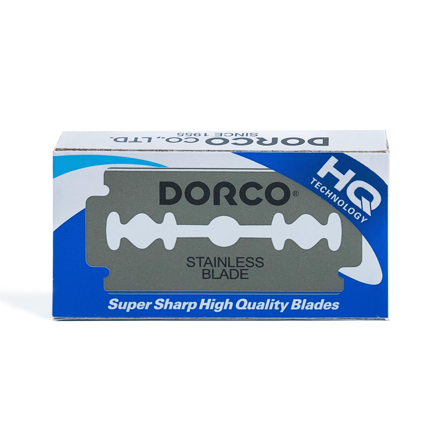 DORCO ST300 platinum close-up shows a sharp edge for precise shaving.