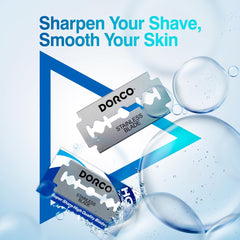 Dorco ST300 blades close-up edge shows ultra sharp performance