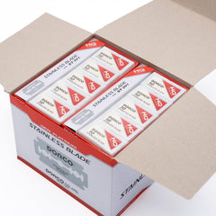 Dorco ST301 blades pack-10 close-up emphasizes durability and long-lasting use.