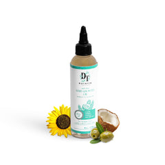 Dorelle Pure Essence hair growth oil bottle with nourishing blend for curls