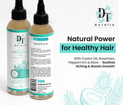 Dorelle Pure Essence dropper showing precise scalp application