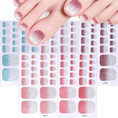 Dornail 3D gradient toe nail strips add dimensional shine to toenails.