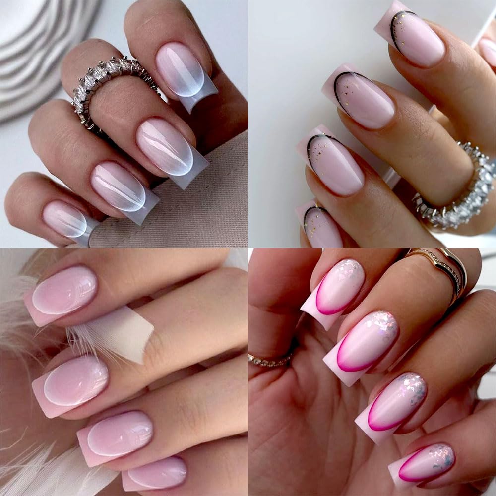 Dornail colorful french nail stickers enable creative, seasonal looks.